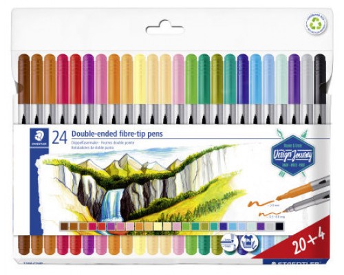 ESTUCHE CARTÓN CON 12 ROTULADORES DOBLE PUNTA COLORES PASTEL STAEDTLER 3200 C12PA (Espera 4 dias)